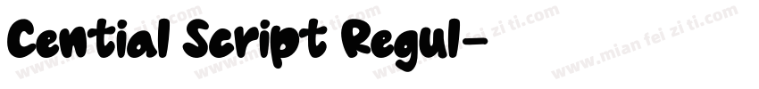Cential Script Regul字体转换
